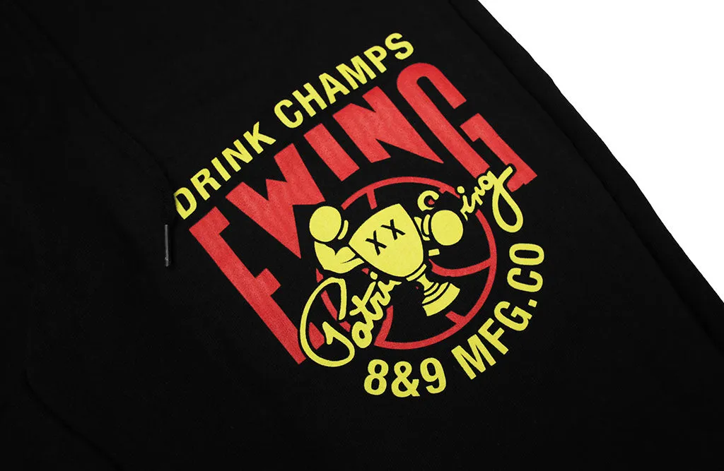 Drink Champs x Ewing Athletics Sweats Black