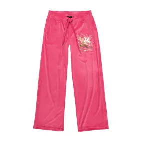 ED HARDY Tattoo Eagle Y2K Velour Sweatpants