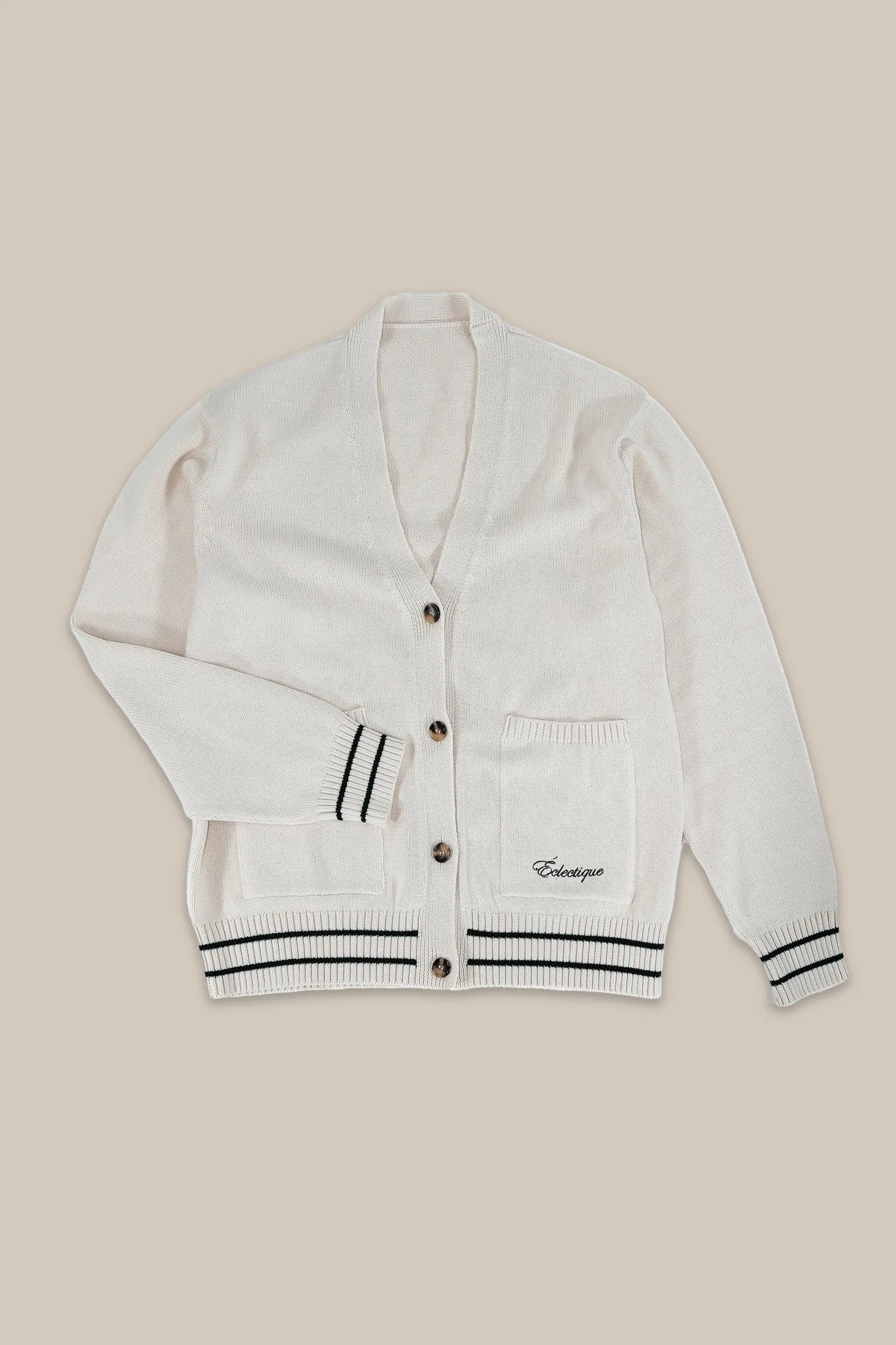 Ela V-neck Cardigan Vanilla Ice