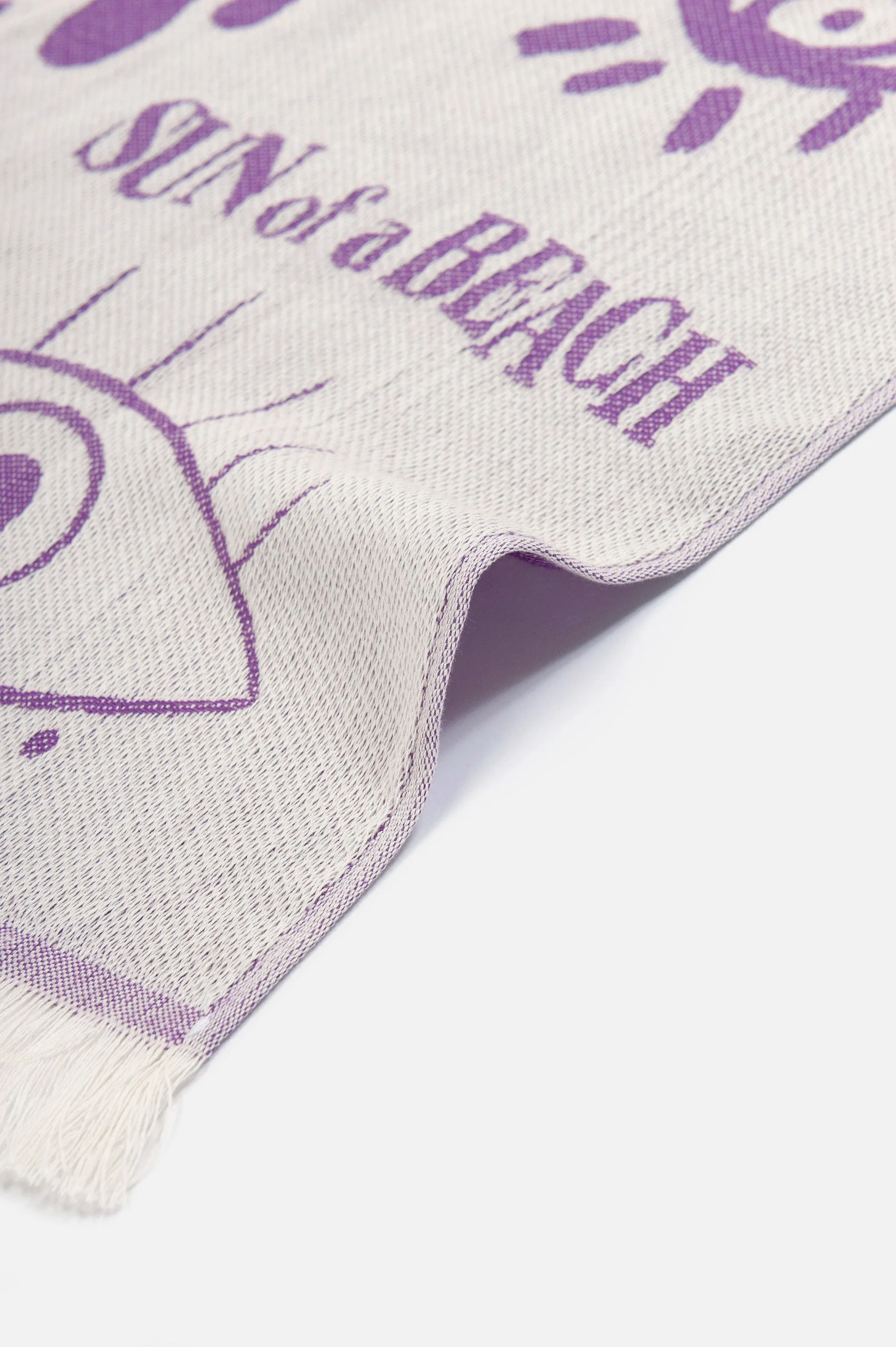 Electric Eyes Ultra Violet | Feather Beach Towel