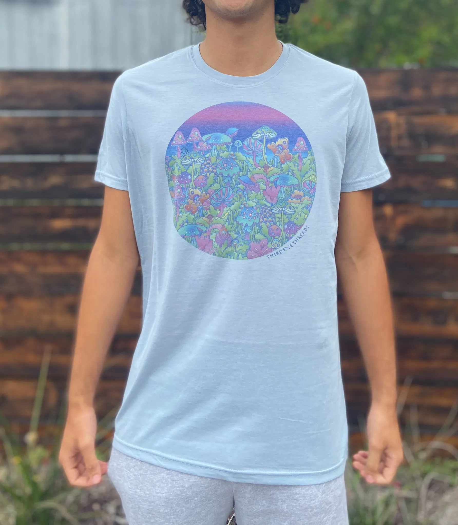 Entheogenic Mushroom Menagerie Crew Neck Tee