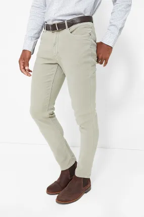 Faded Olive Stretch Terry 5 Pocket