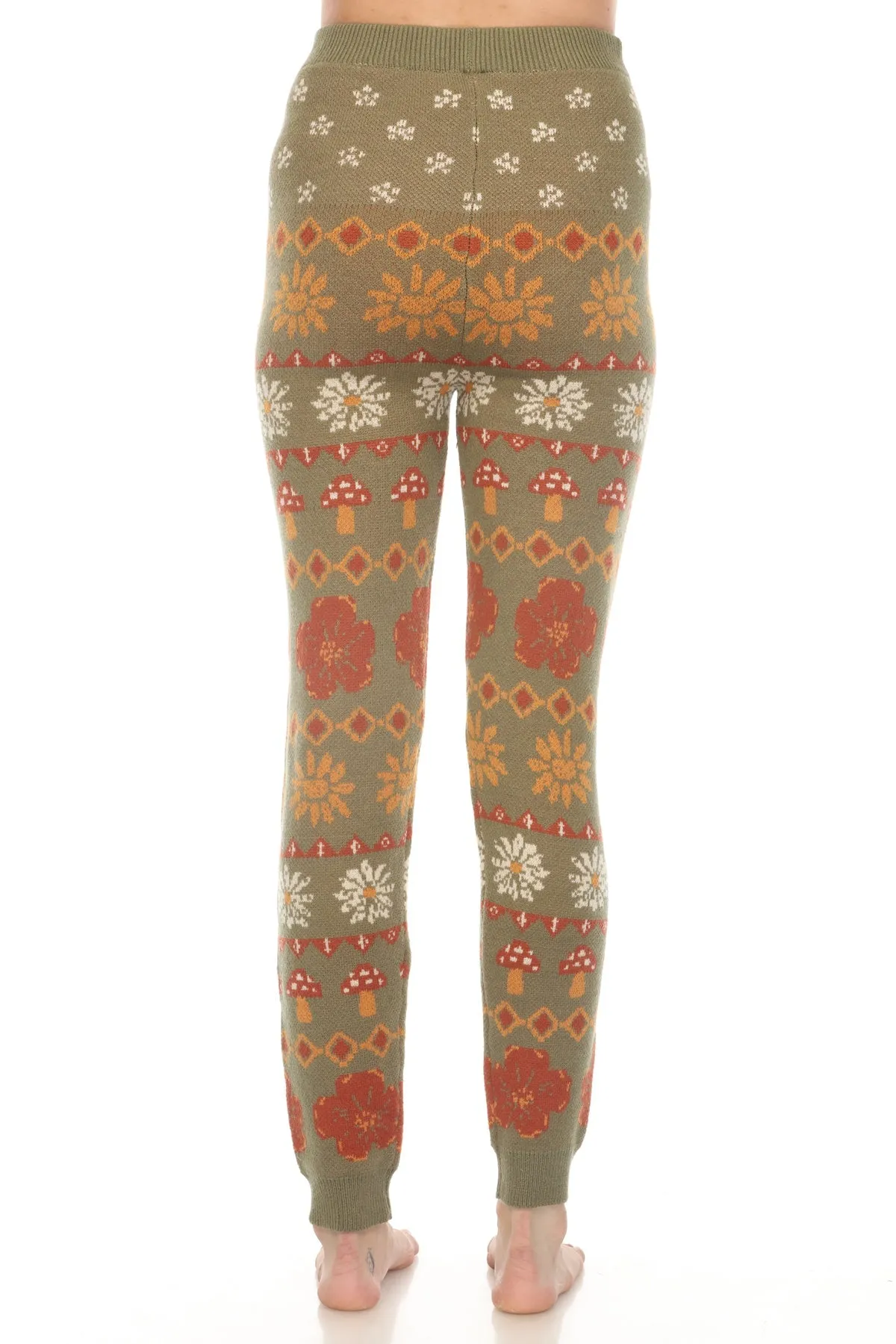 Fair Isle Mushroom Sweater Leggings