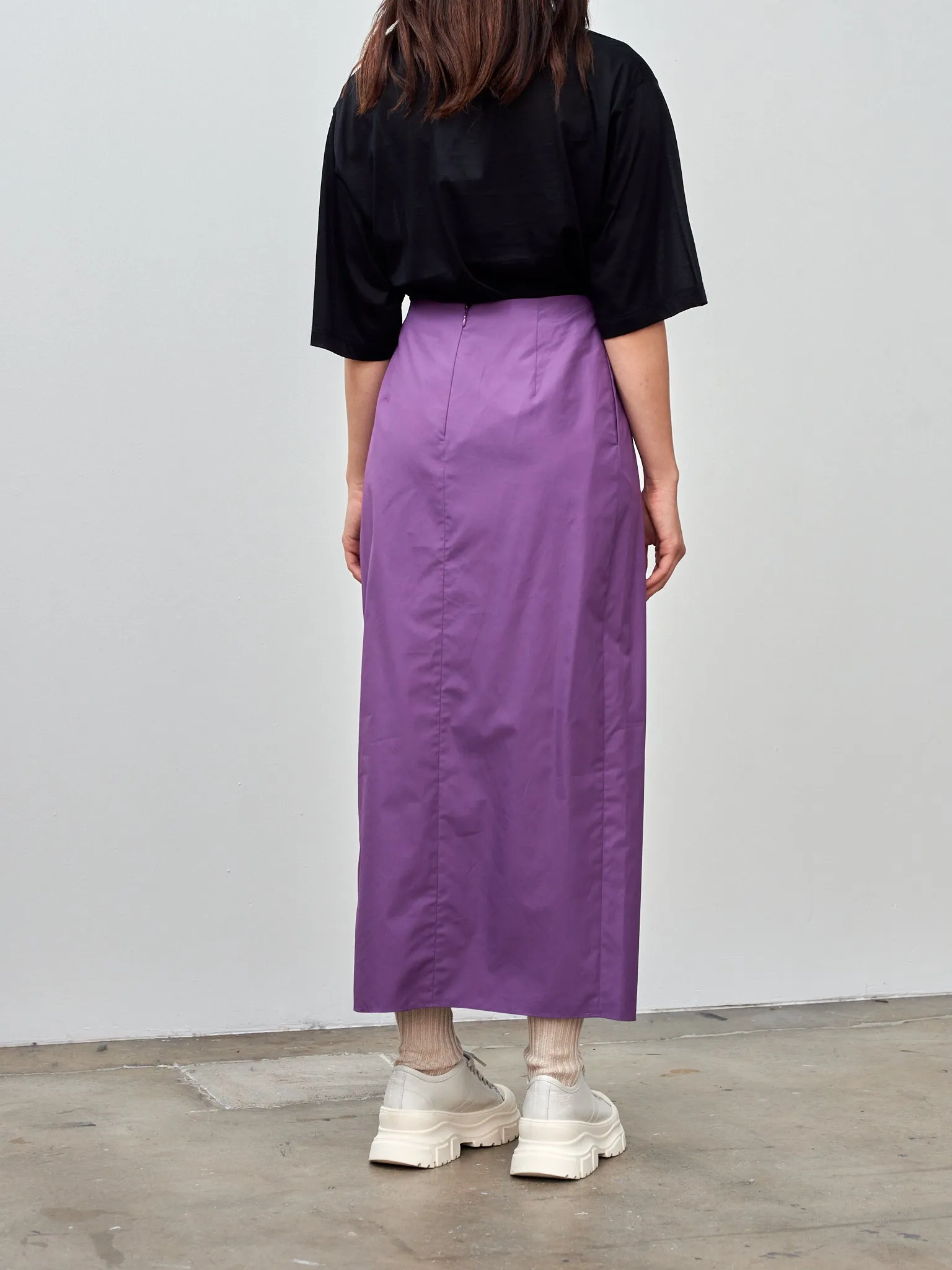 Finx Cotton Weather Twist Skirt - Purple