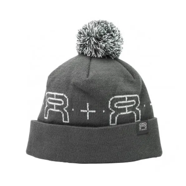 FR Pompom Grey Beanie