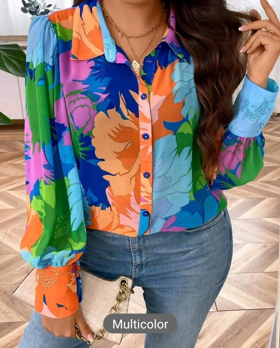 Free size floral shirt for women