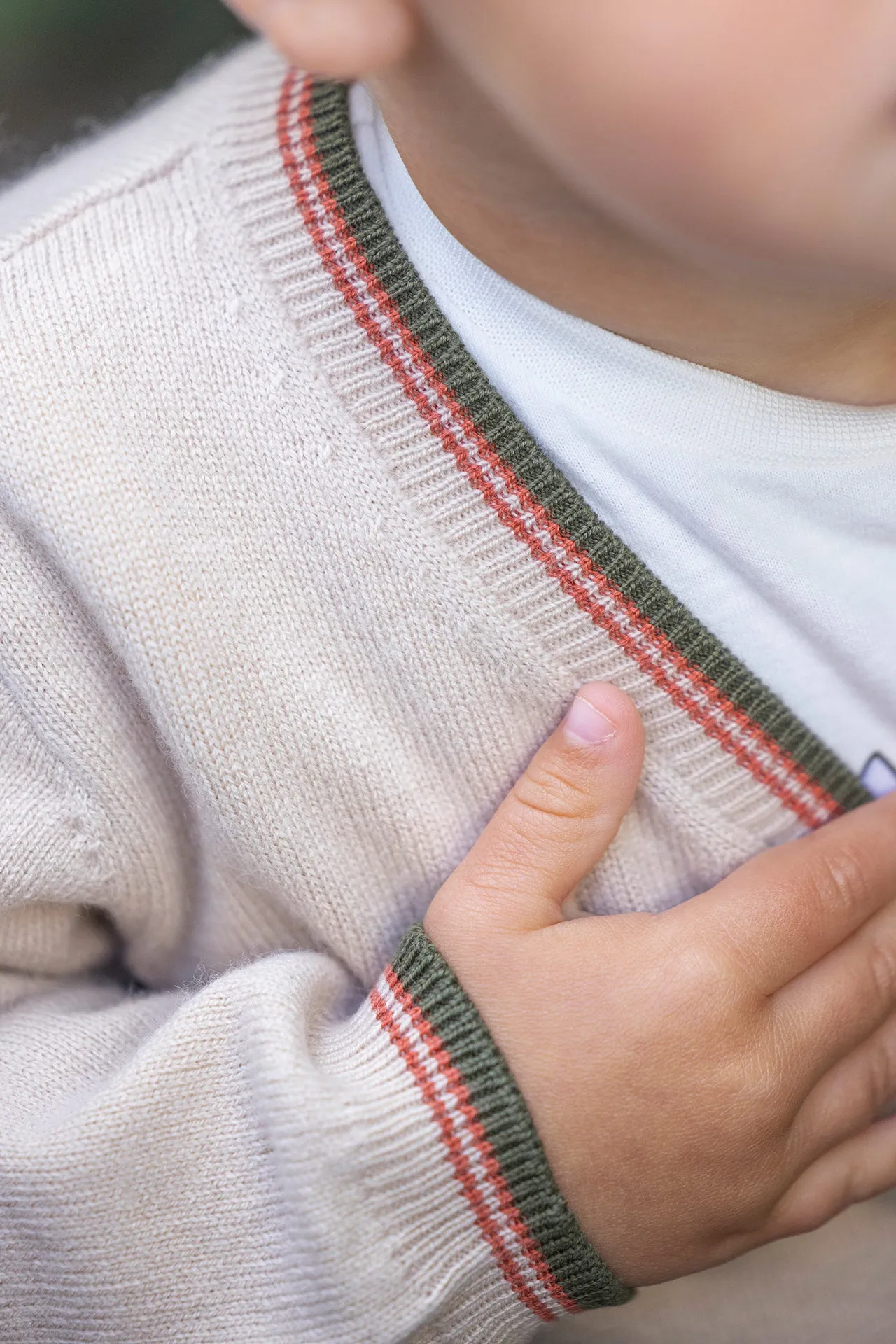 Gilet - Beige tricot