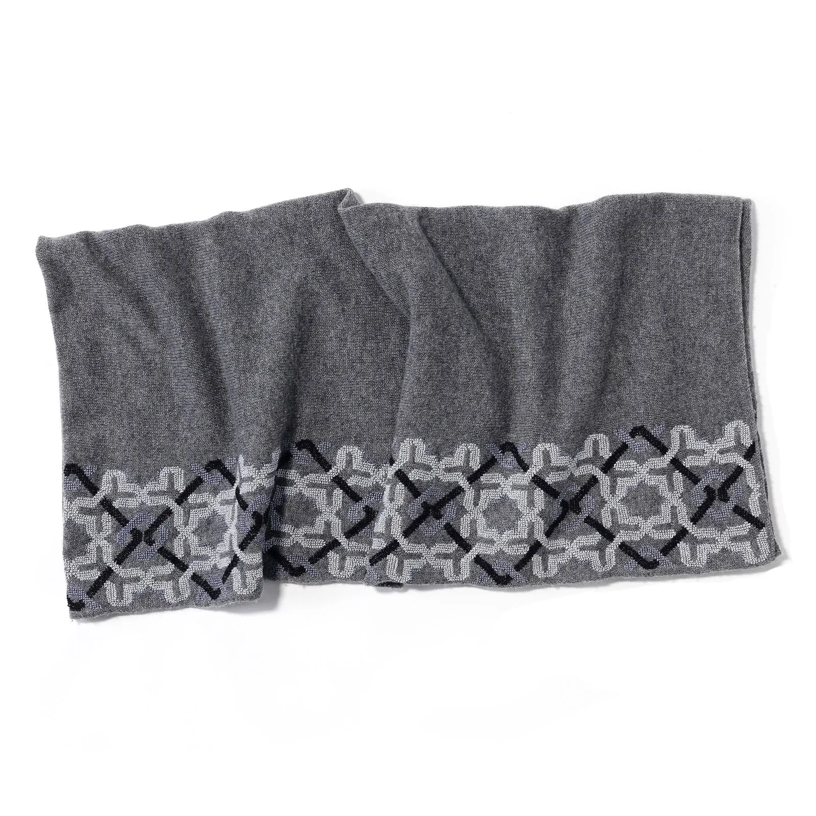 GRAY CASHMERE SHAWL