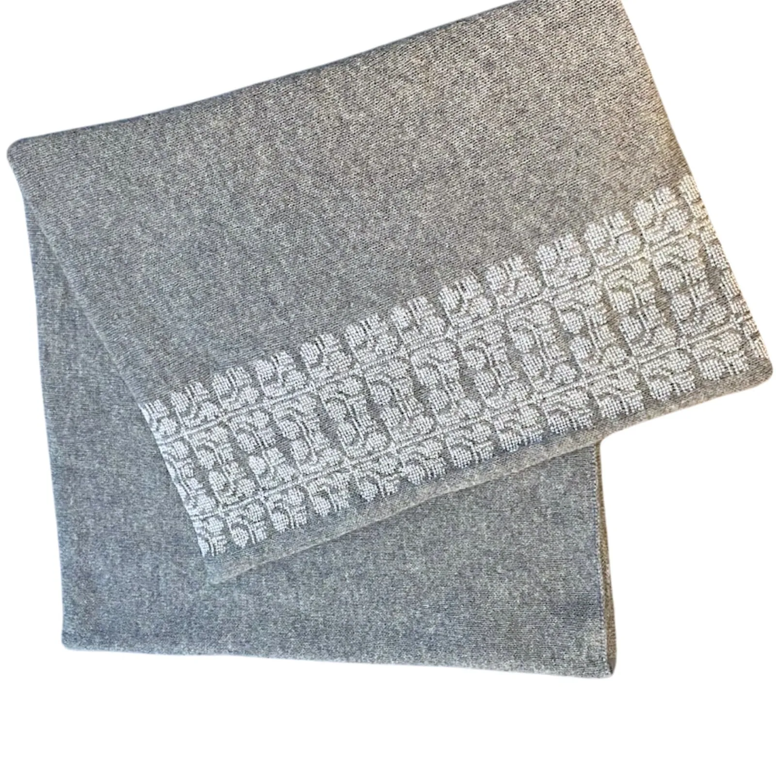 GRAY CASHMERE SHAWL