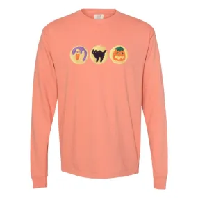 'Halloween Cookies' Embroidered Long Sleeve T-Shirt