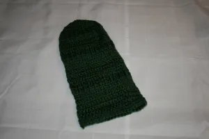 Infant Crochet Beanie Hat in a Deep Green