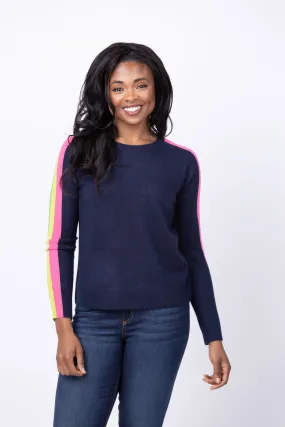 J. Society Bright Long Sleeve Sweater in Navy