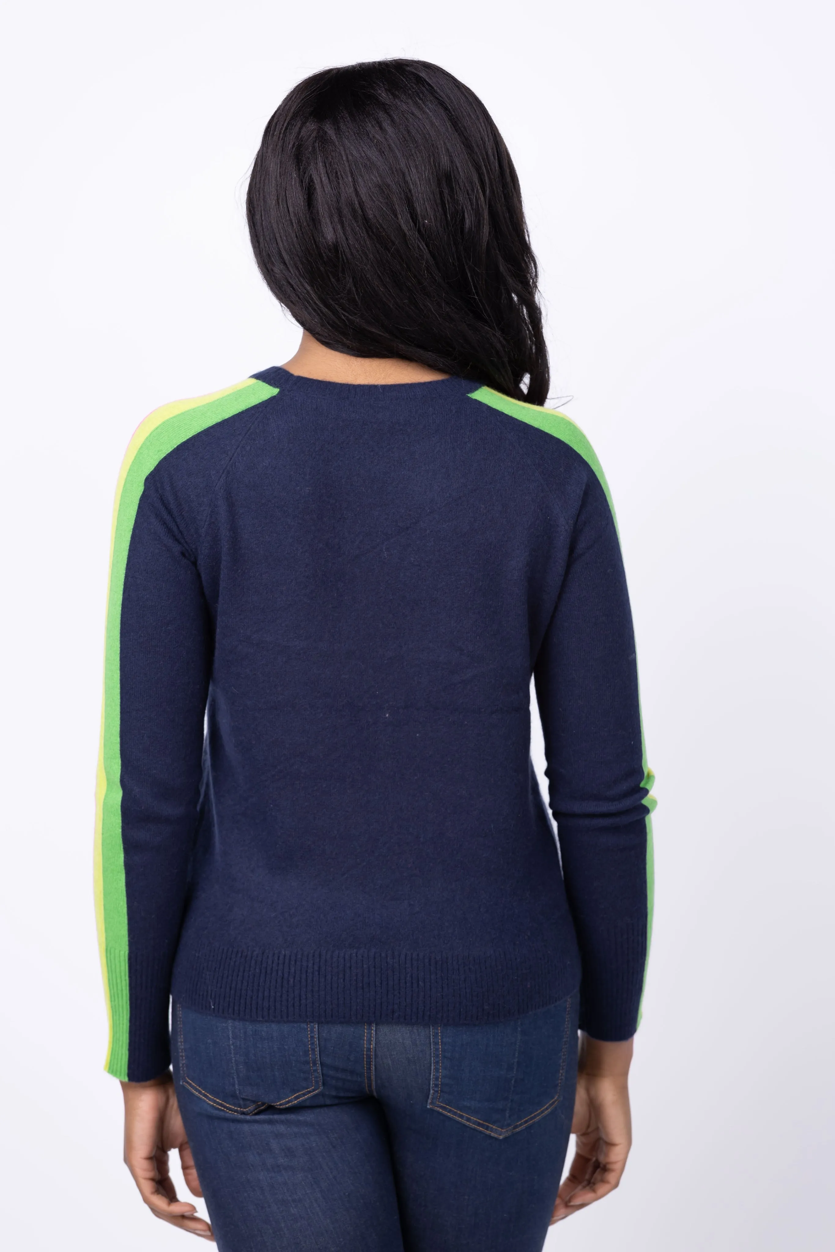 J. Society Bright Long Sleeve Sweater in Navy