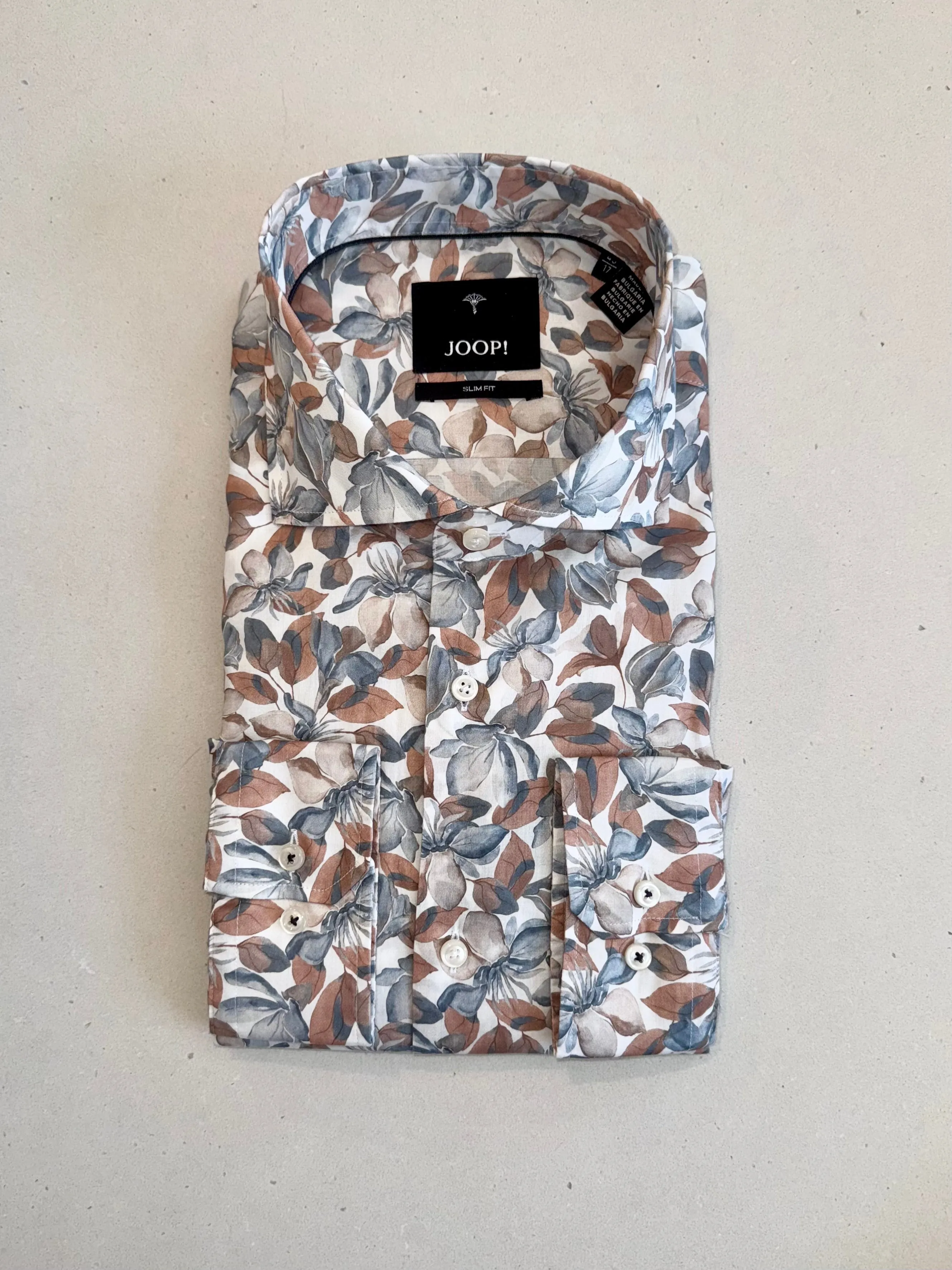 JOOP Shirt Leaf | BROWN BLUE