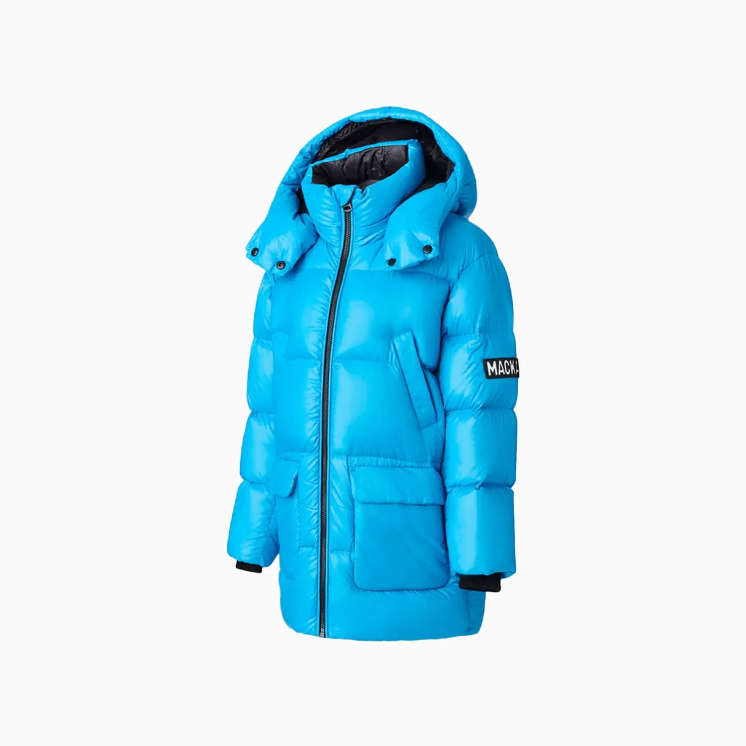 Kid's KENNIE Lustrous Light Down Parka Jacket With Hood