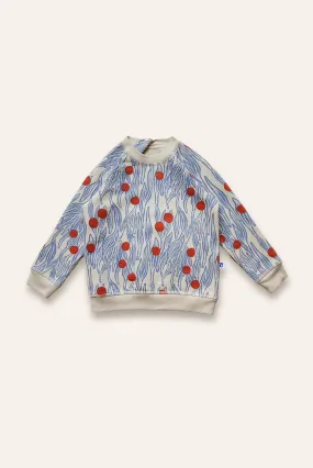 Kids' Winter Berries Sweatshirt Blue