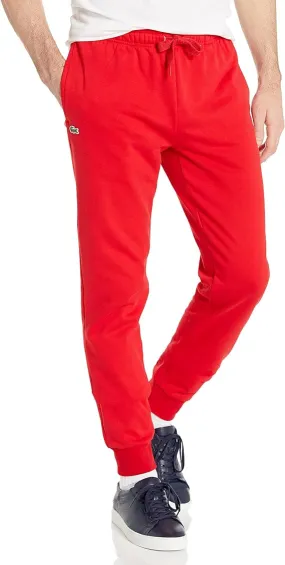 LACOSTE MEN’S ORGANIC COTTON SWEATPANTS RED