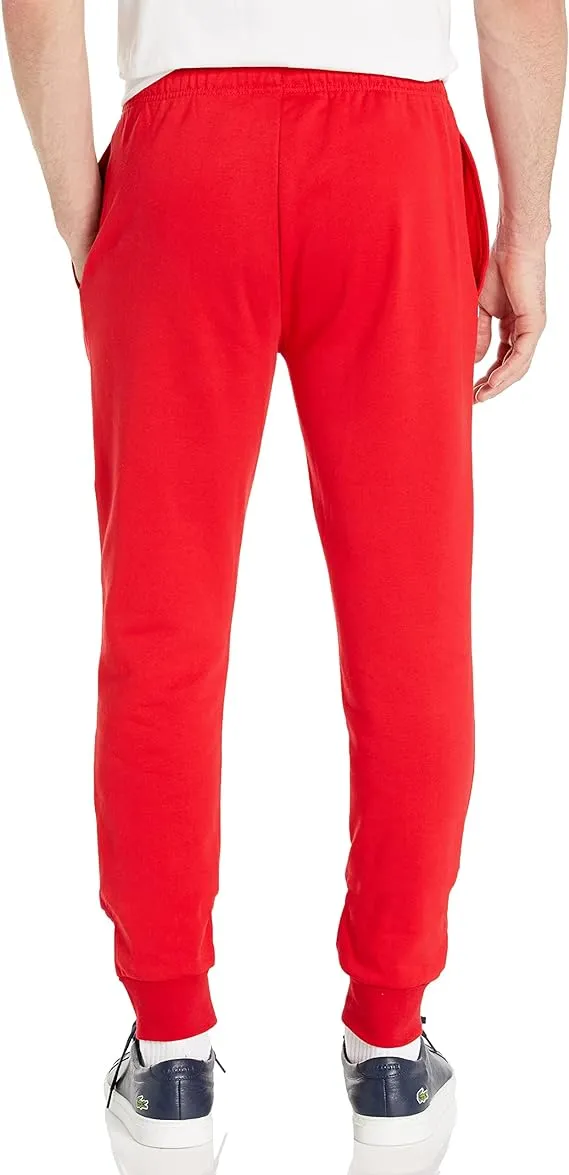 LACOSTE MEN’S ORGANIC COTTON SWEATPANTS RED