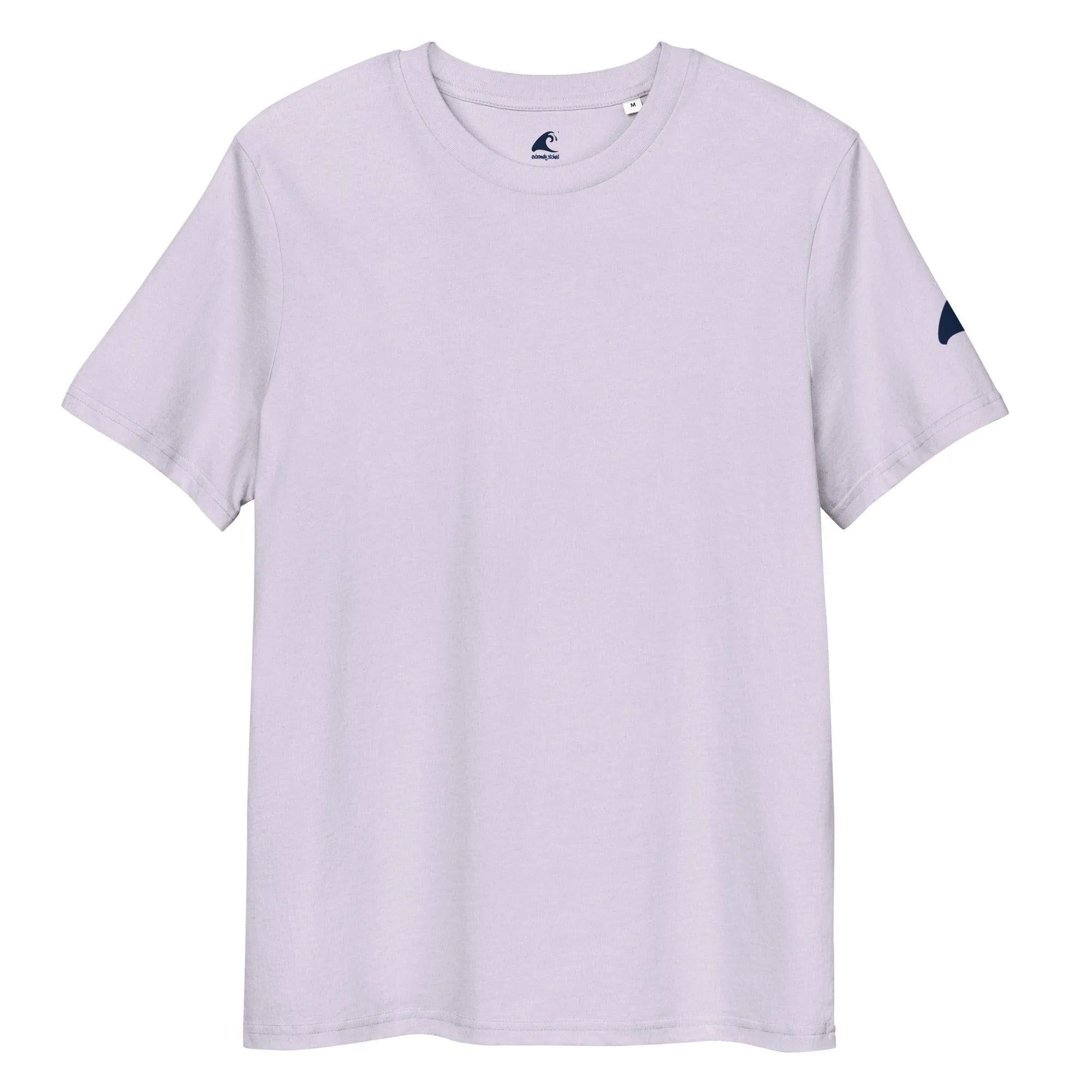 Lavender Organic Cotton T-Shirt with Extremely Stoked Epic Wave Logo