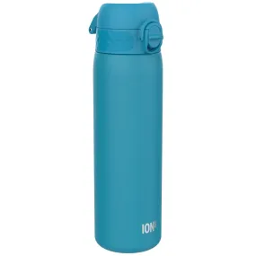 Leak Proof Slim Thermal Steel Water Bottle, Insulated, Blue, 500ml (17oz)