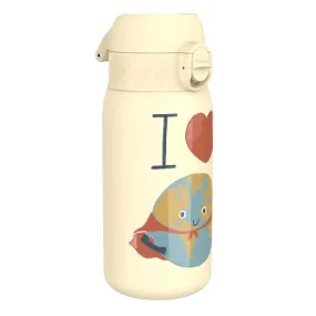 Leak Proof Thermal Steel Water Bottle, Insulated, Love Earth, 320ml (11oz)