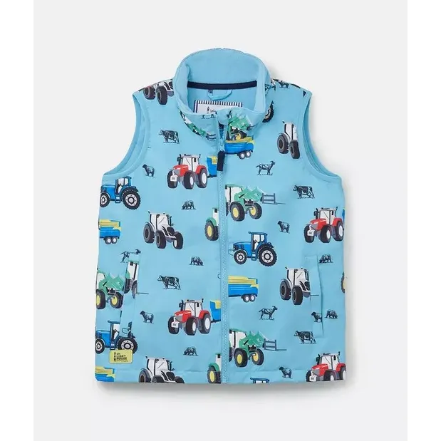 Lighthouse Boys Gilet Alex Tractor Print