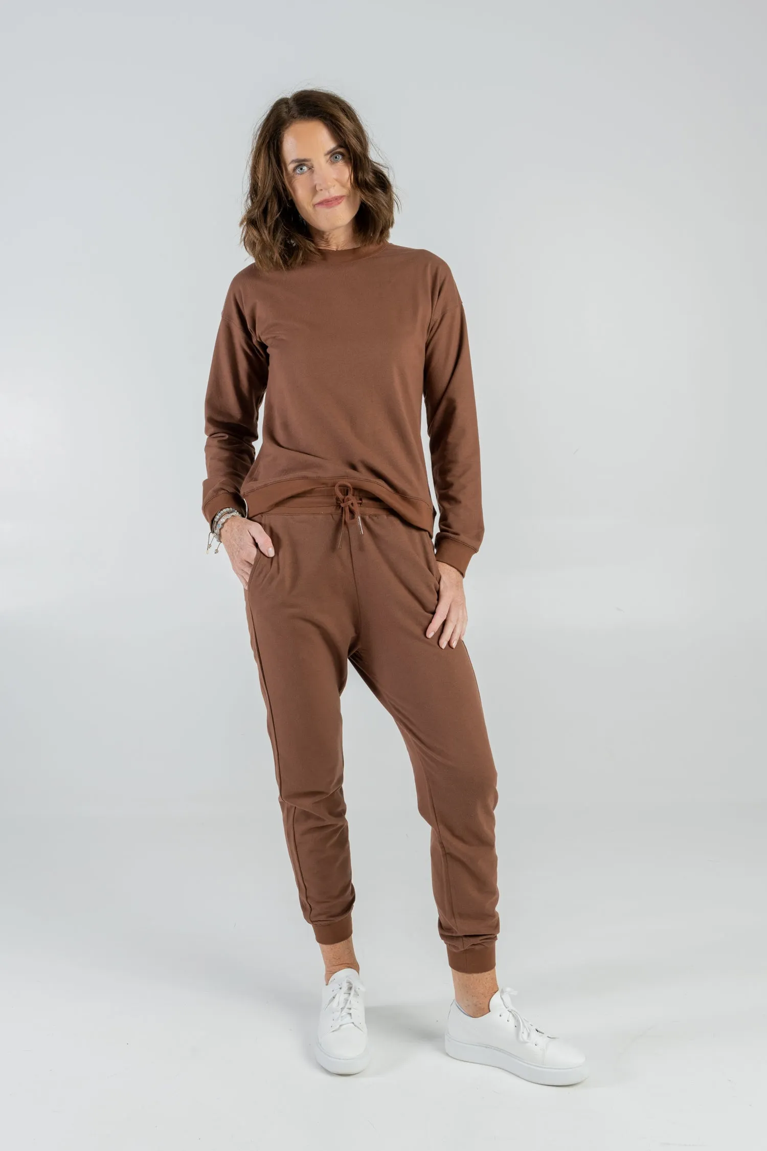 Linn Sweatpants Dark Brown