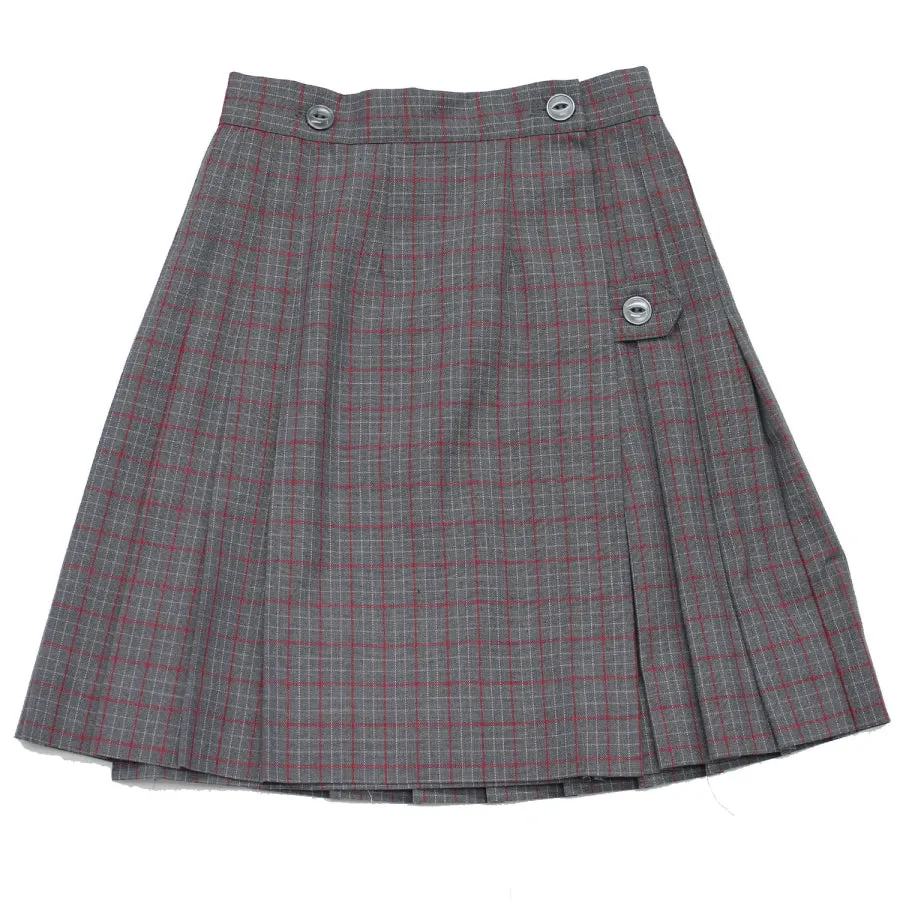 Lourdes Maroon Plaid Kilt : Size 7 - 18