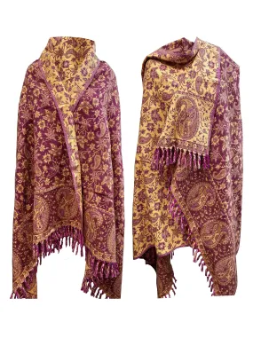 LUXURY HANDMADE Dusty PURPLE winter wool Scarf Yak Wool comfortable scarf Shawl Blanket stole unisexTravel Wrap Meditation Soft gift for her