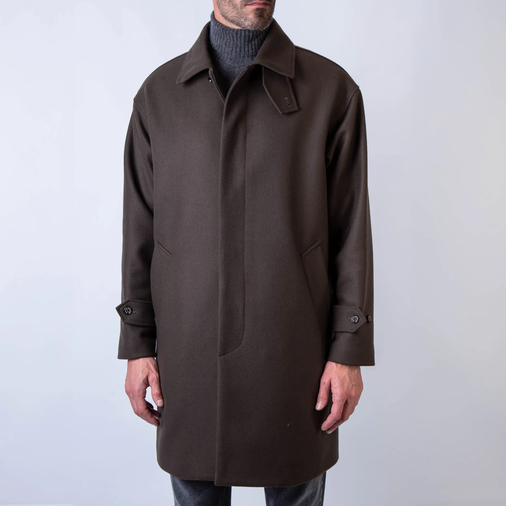 MACKINTOSH COAT SOHO-AGN08 D.OLIVE MO8682 OLIVE