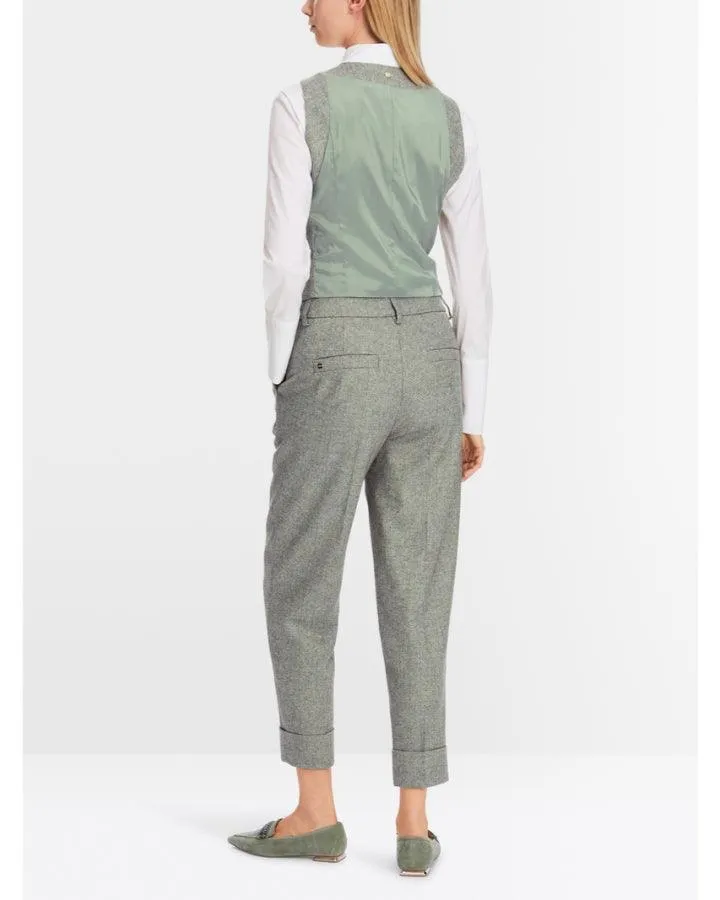 Marc Cain Fordon Herringbone Cuffed Pants