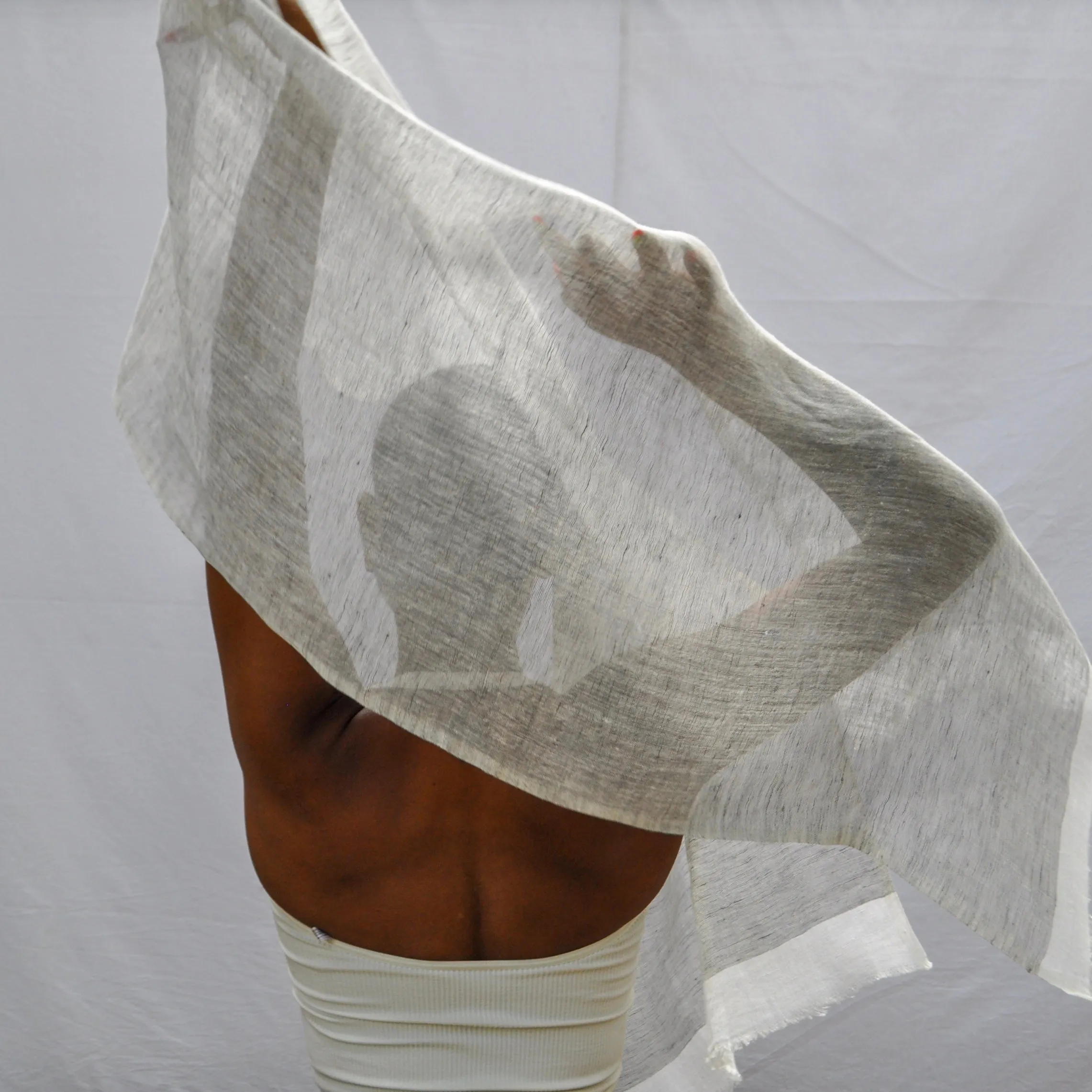 Mariam - Hand Woven Pure Linen Scarf From Ethiopia