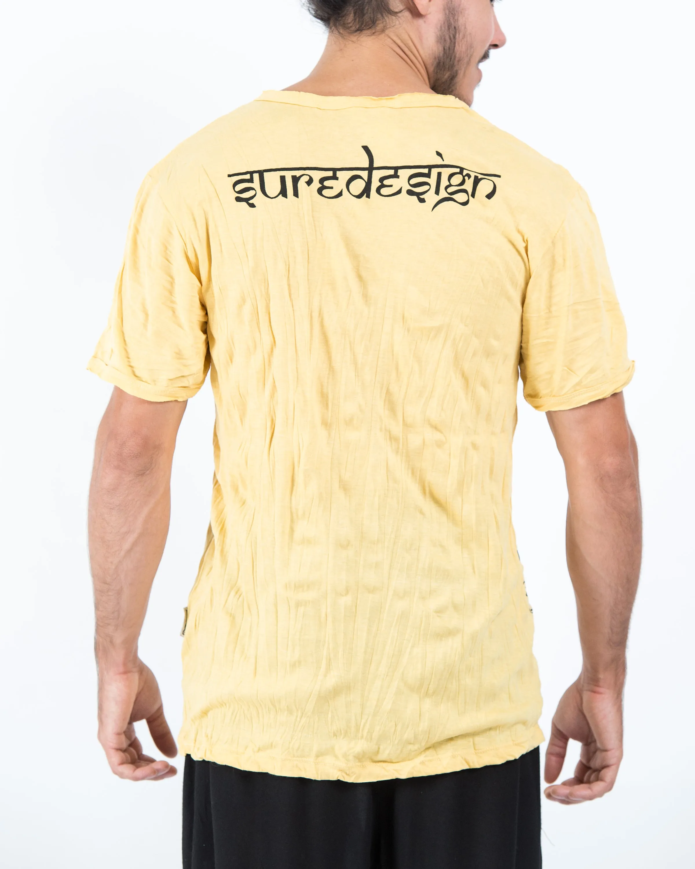 Mens Magic Mushroom T-Shirt in Yellow