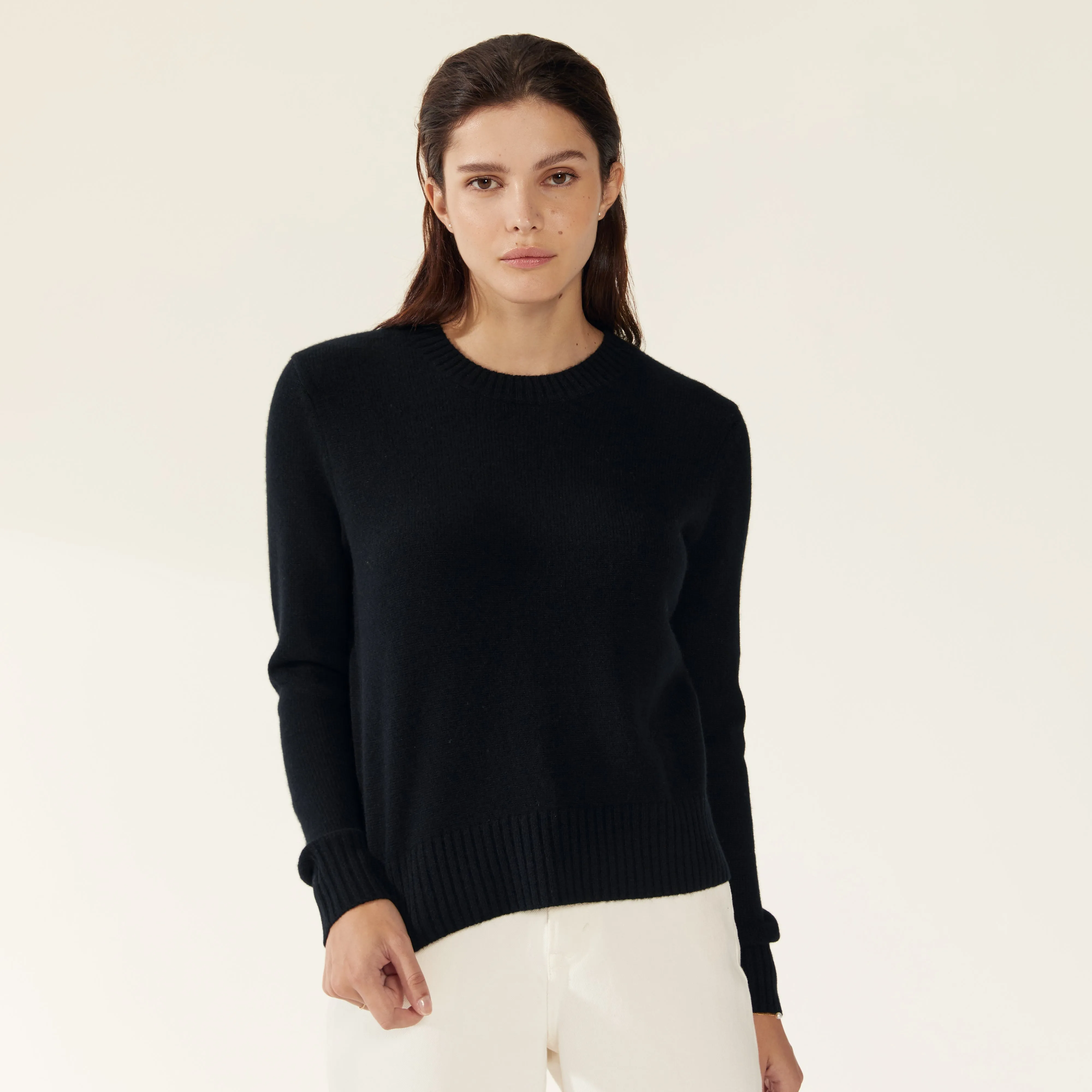 Mila Cashmere Boxy Crop Sweater