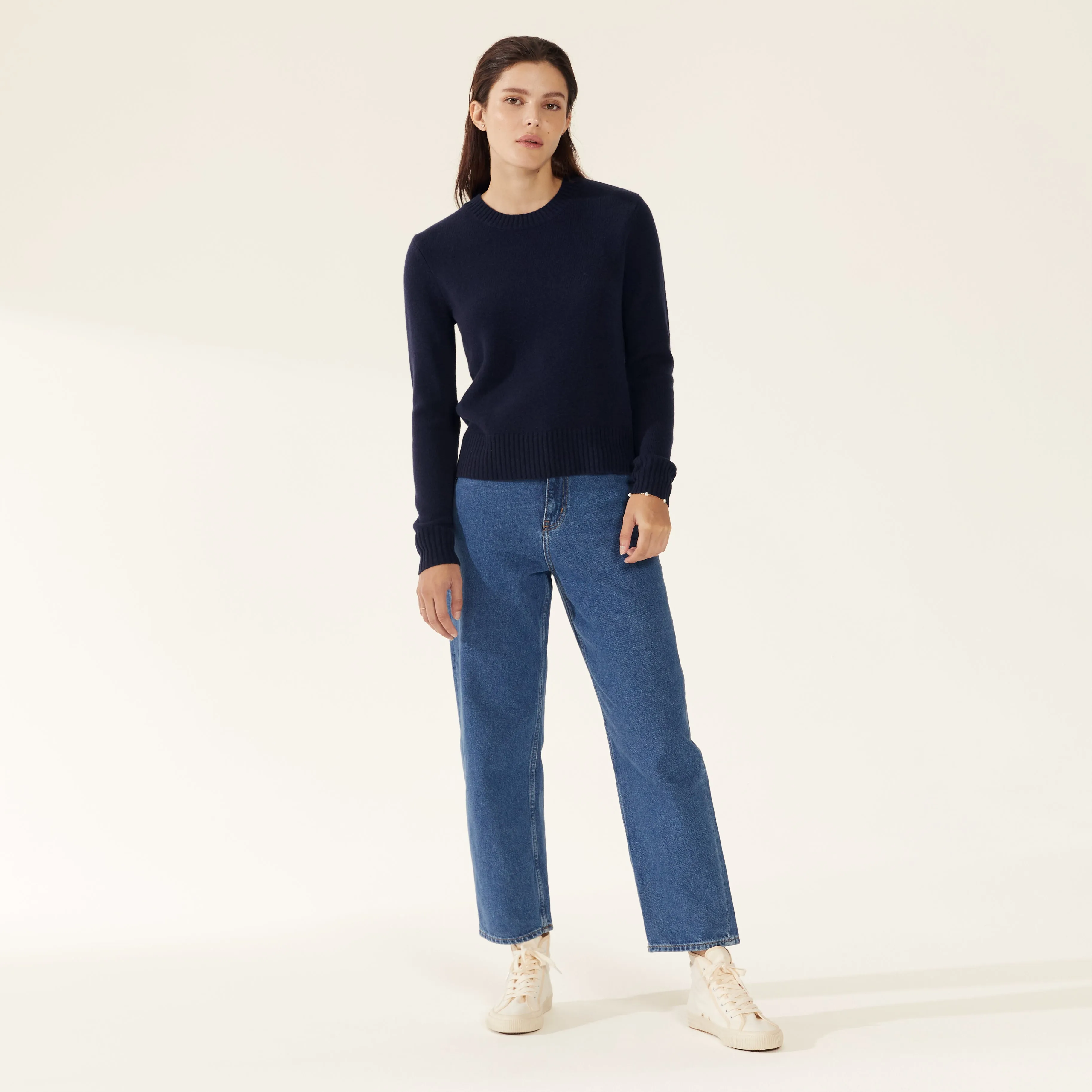 Mila Cashmere Boxy Crop Sweater