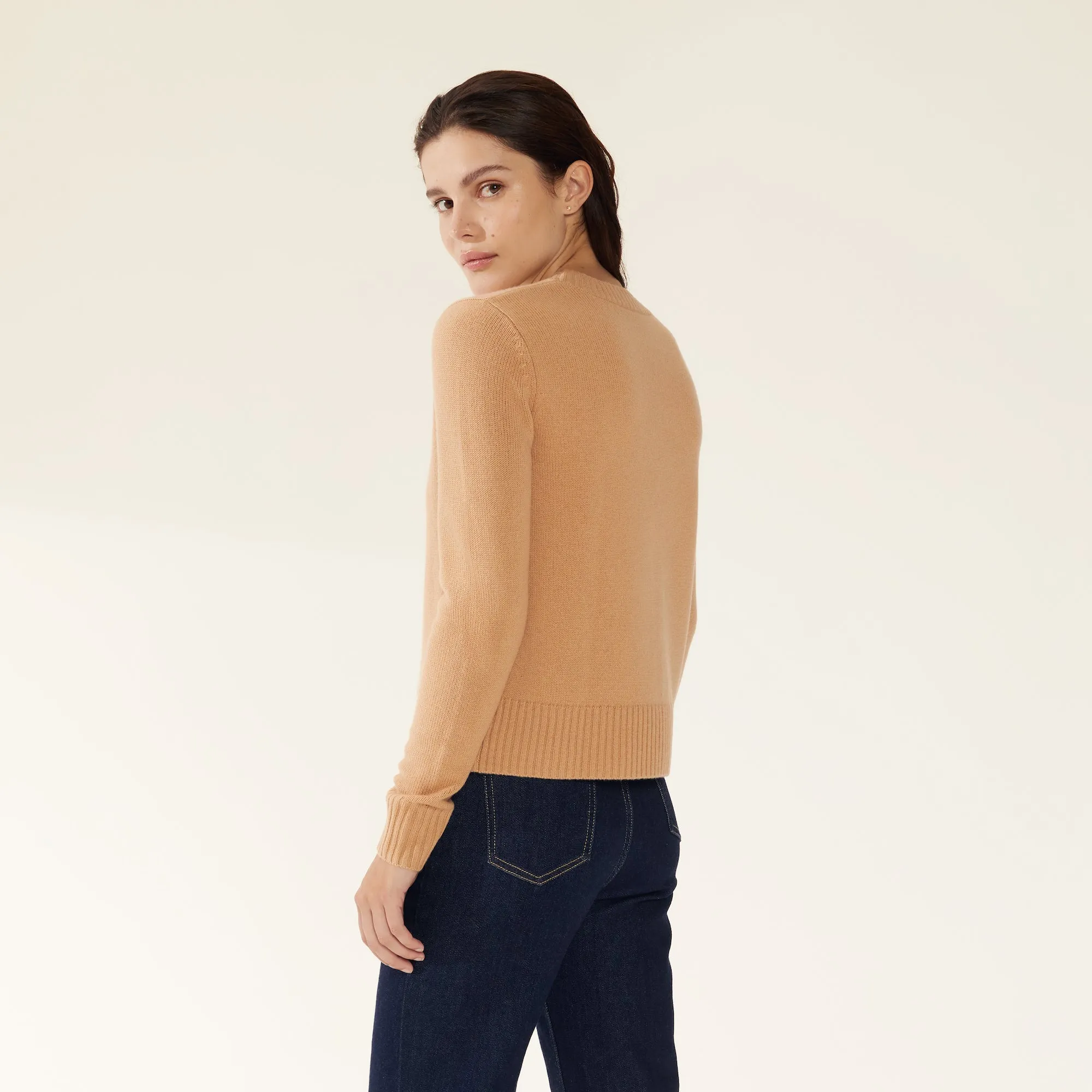 Mila Cashmere Boxy Crop Sweater