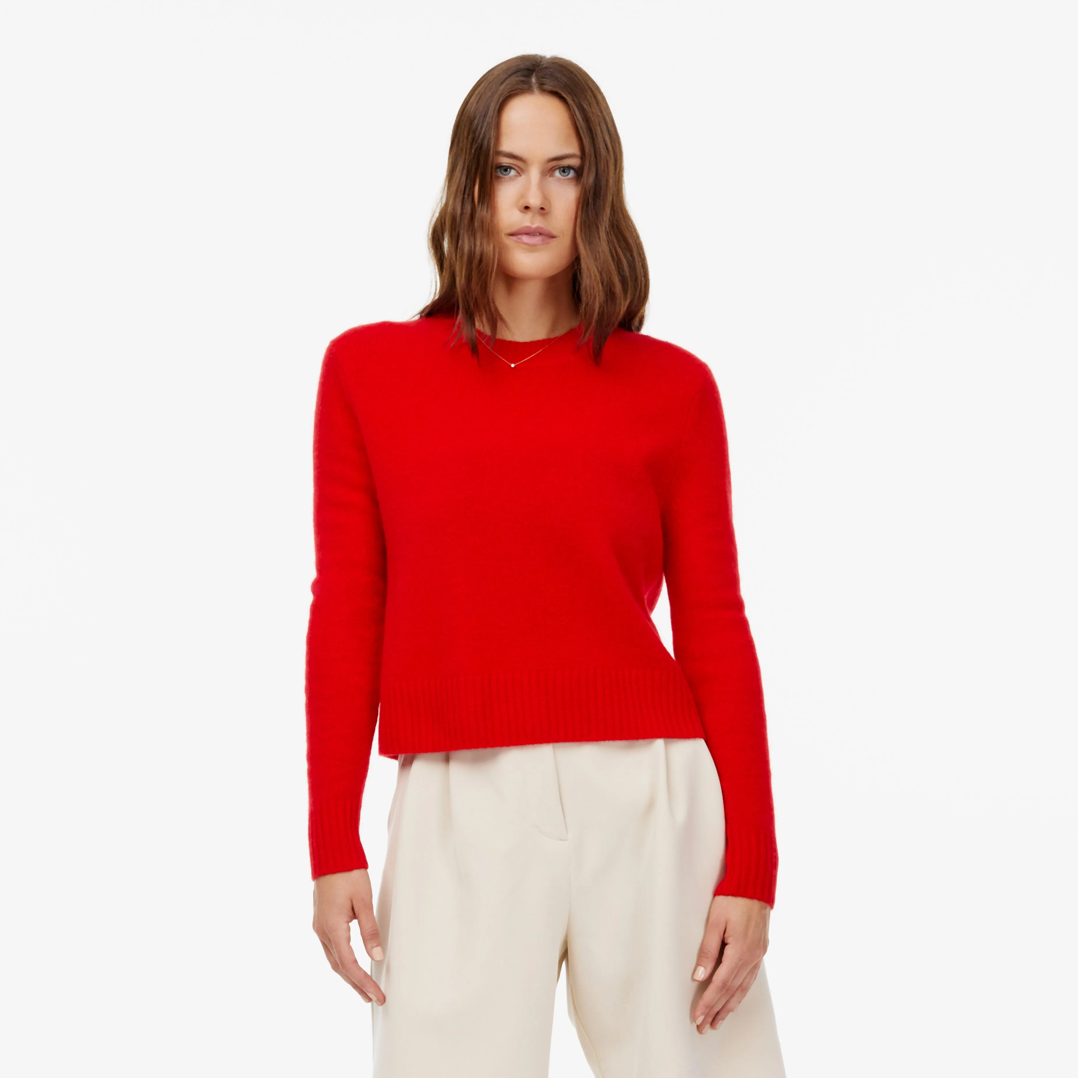 Mila Cashmere Boxy Crop Sweater