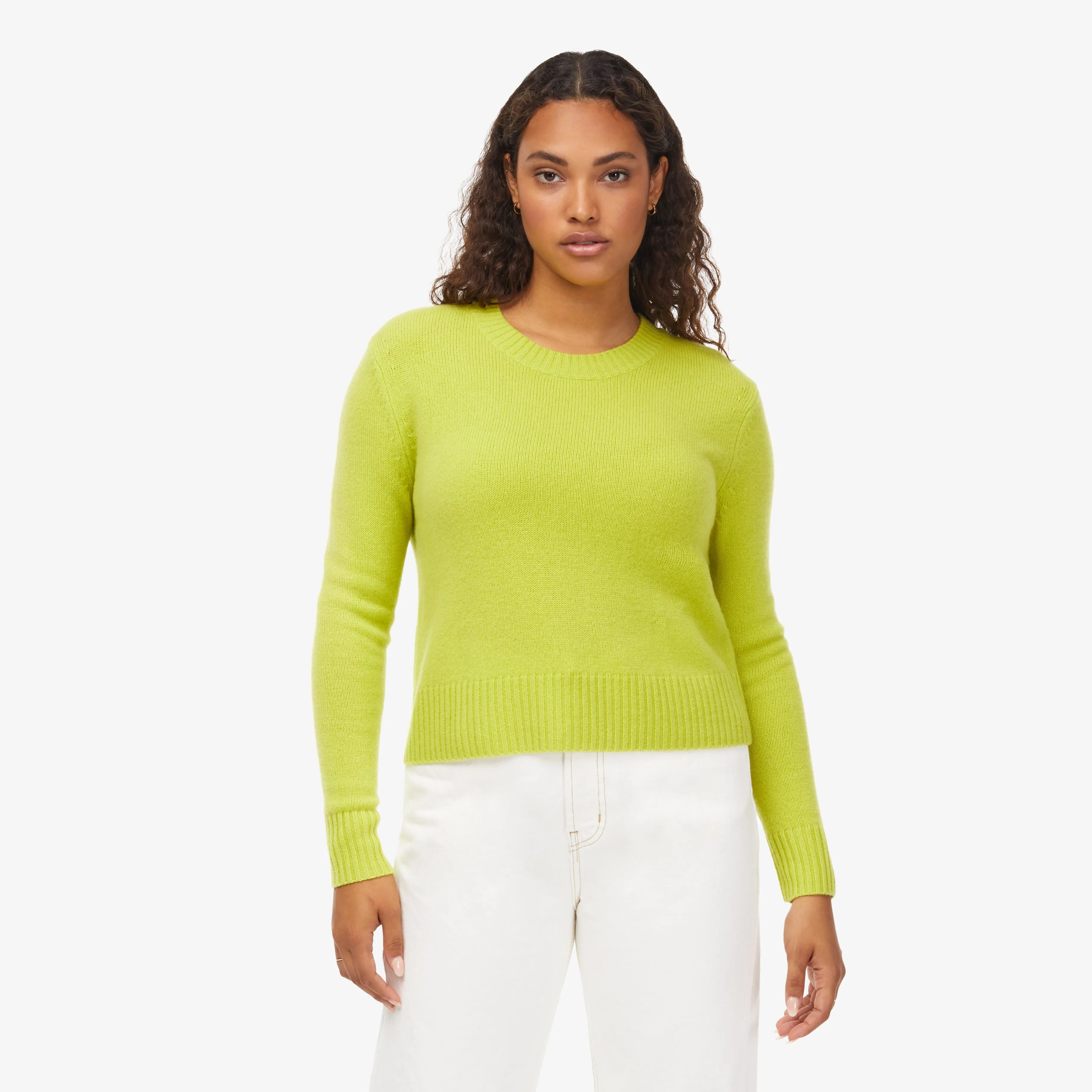 Mila Cashmere Boxy Crop Sweater