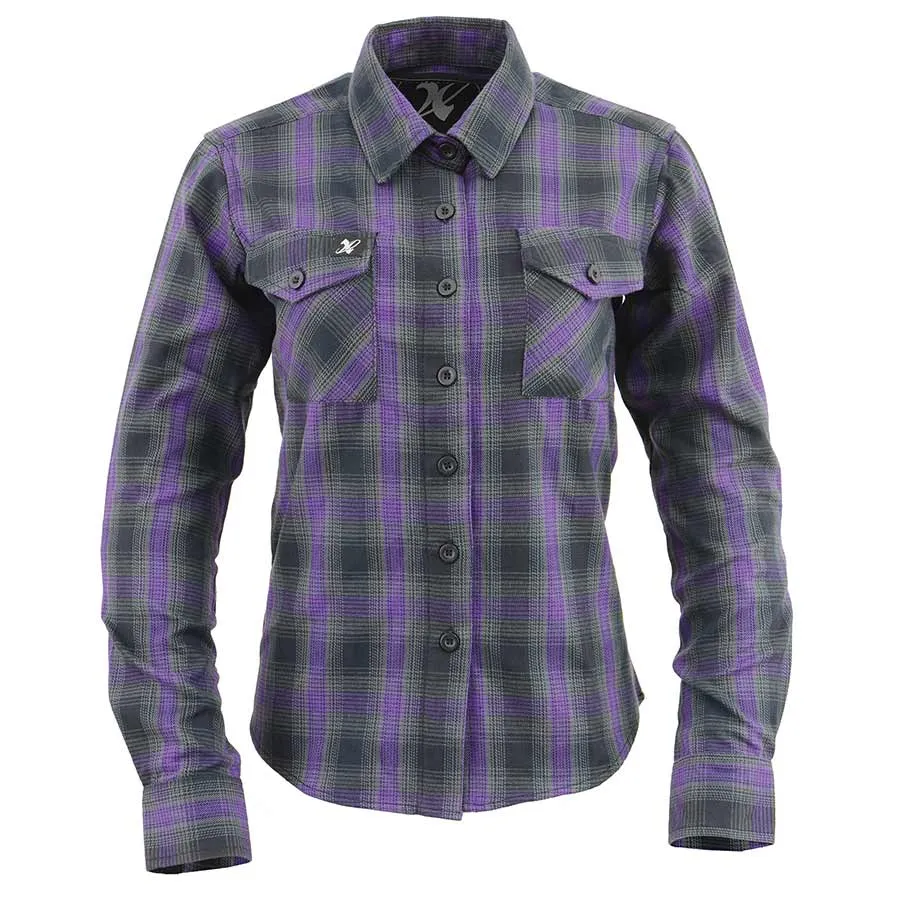 Milwaukee Leather Women's Armoured Plaid Shirt