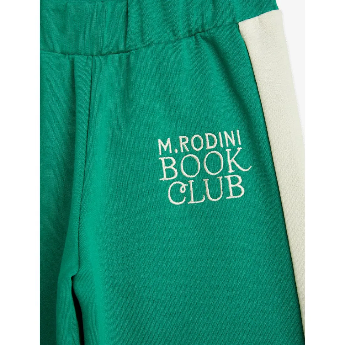 MINI RODINI - Book Club Embroidered Sweatpants - Green