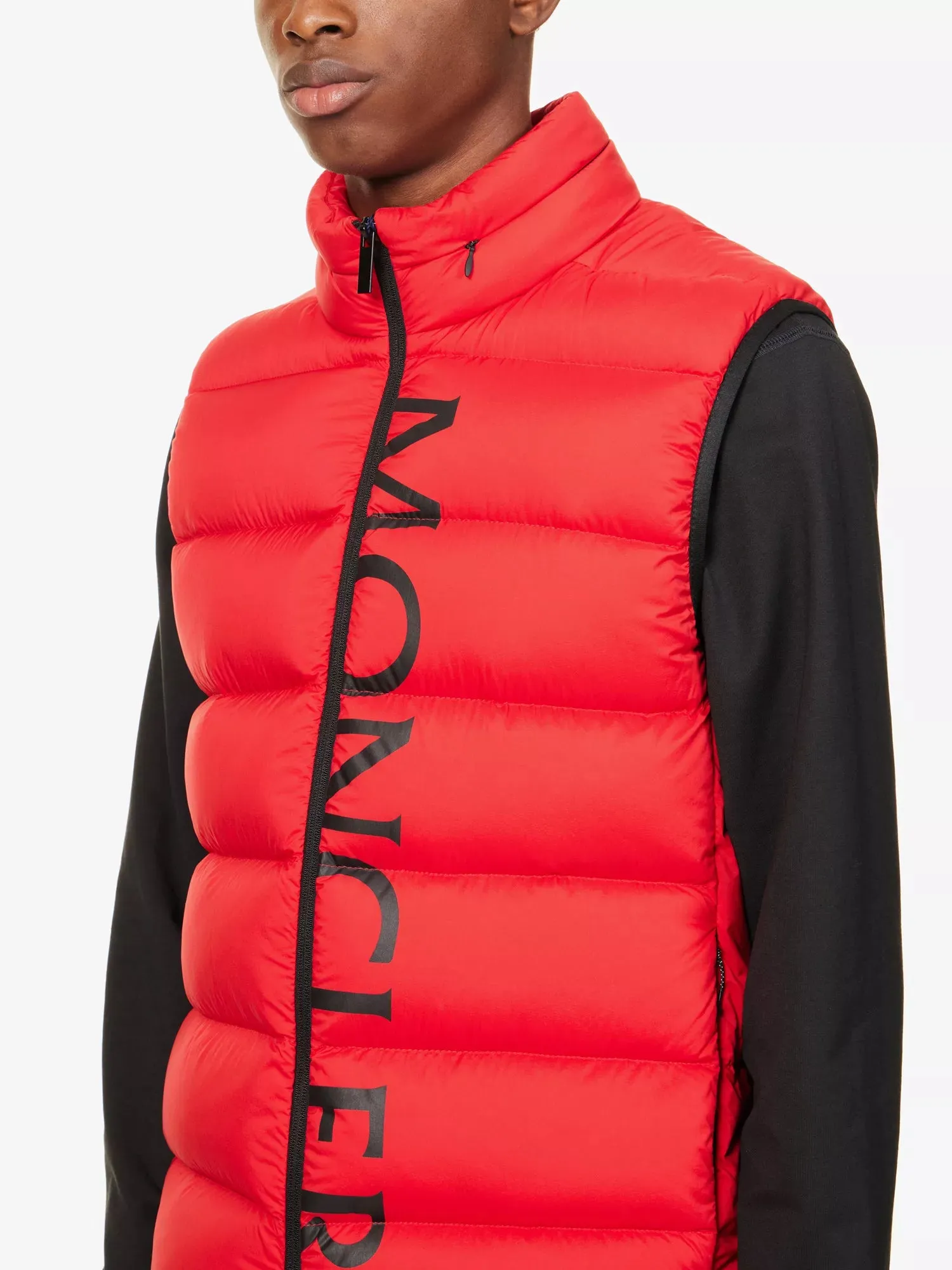 Moncler Red Down Amak Bodywarmer