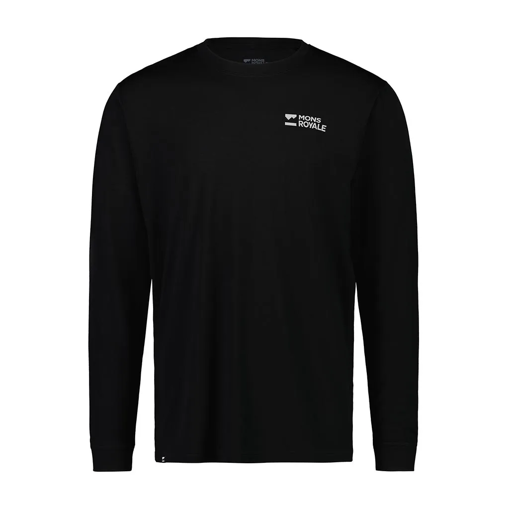 Mons Royale Icon Air Con Long Sleeve Thermal Top - Black