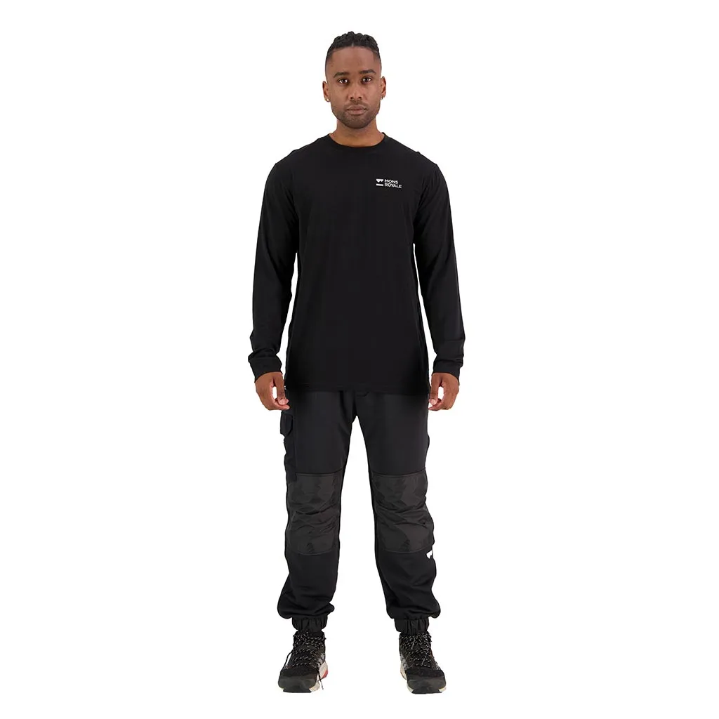 Mons Royale Icon Air Con Long Sleeve Thermal Top - Black