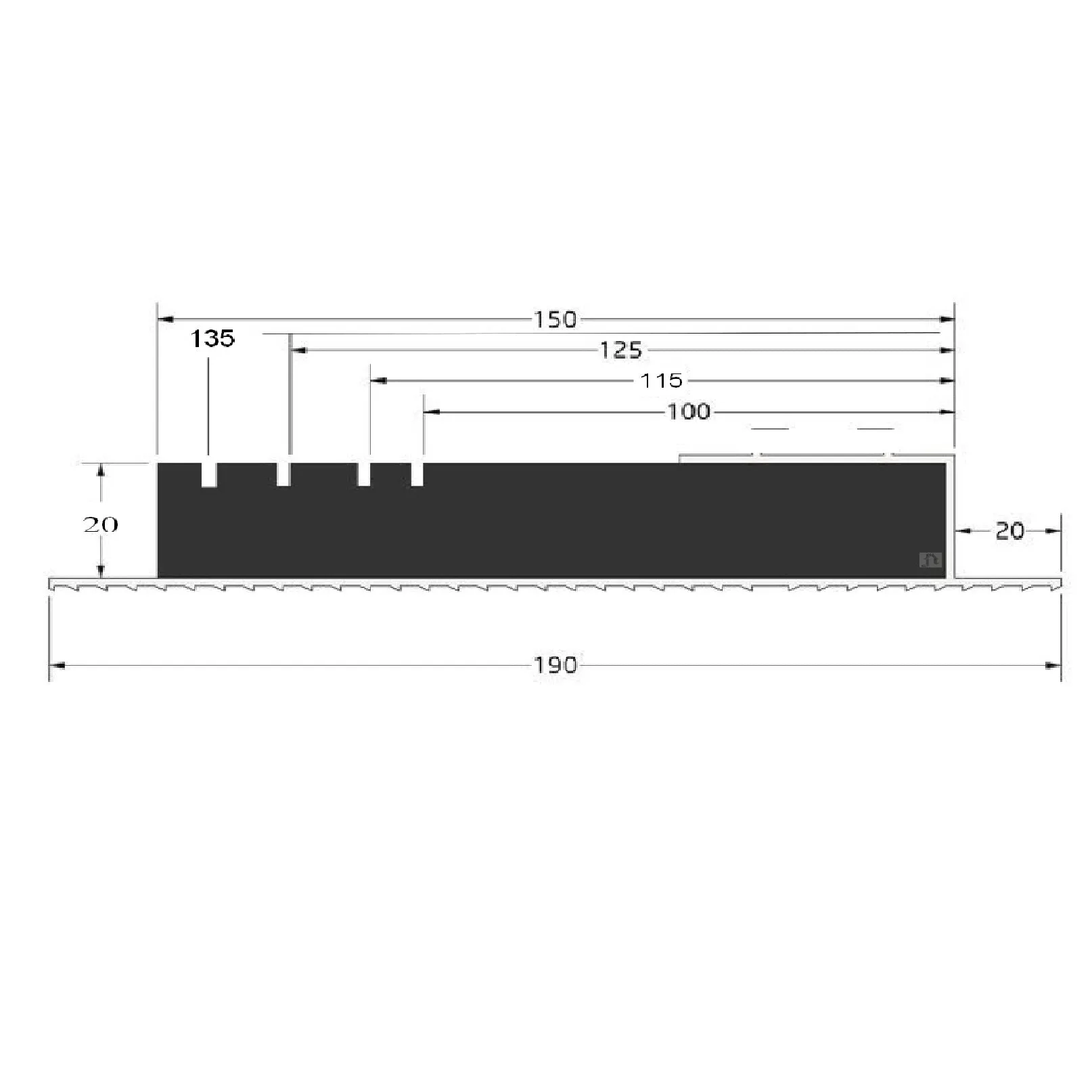 Multi Width 50mm to 100mm Insulated Wide Cavity Closer