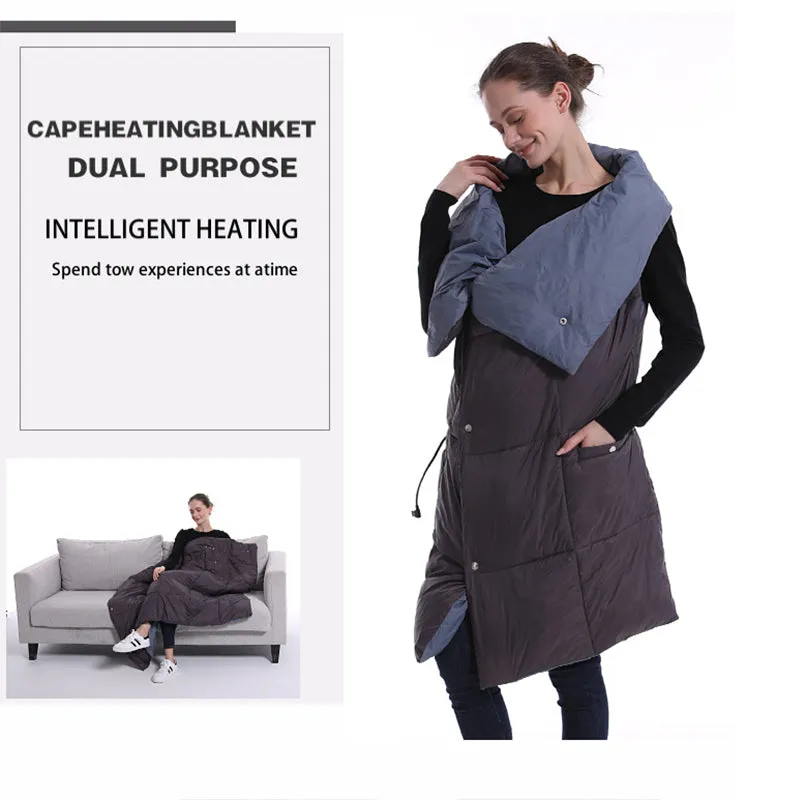 Multifunctional heating blanket winter new heating vest outdoor warm electric shawl