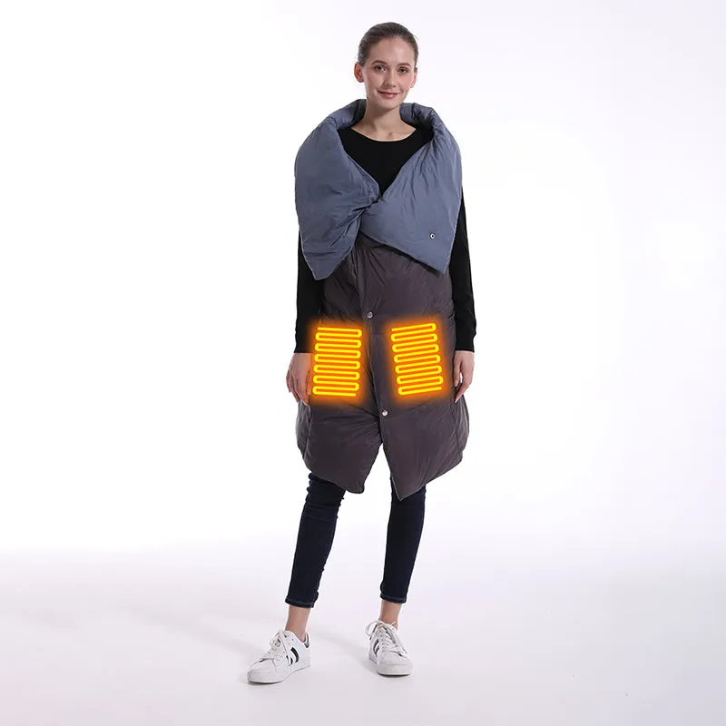 Multifunctional heating blanket winter new heating vest outdoor warm electric shawl