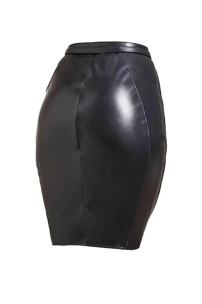 Nina Leather Skirt