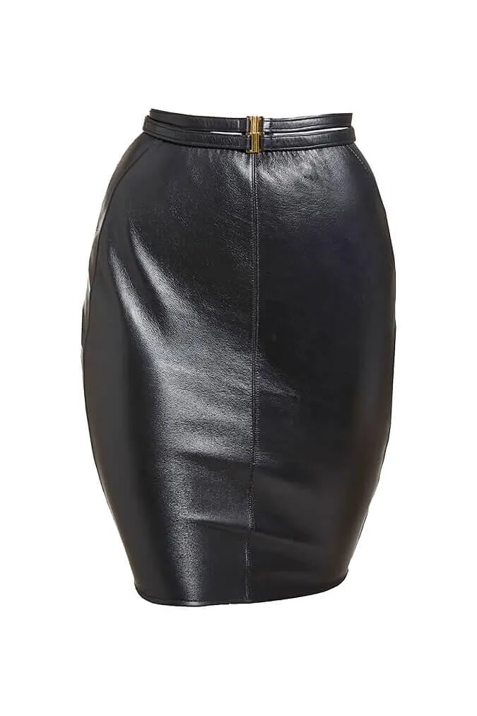 Nina Leather Skirt