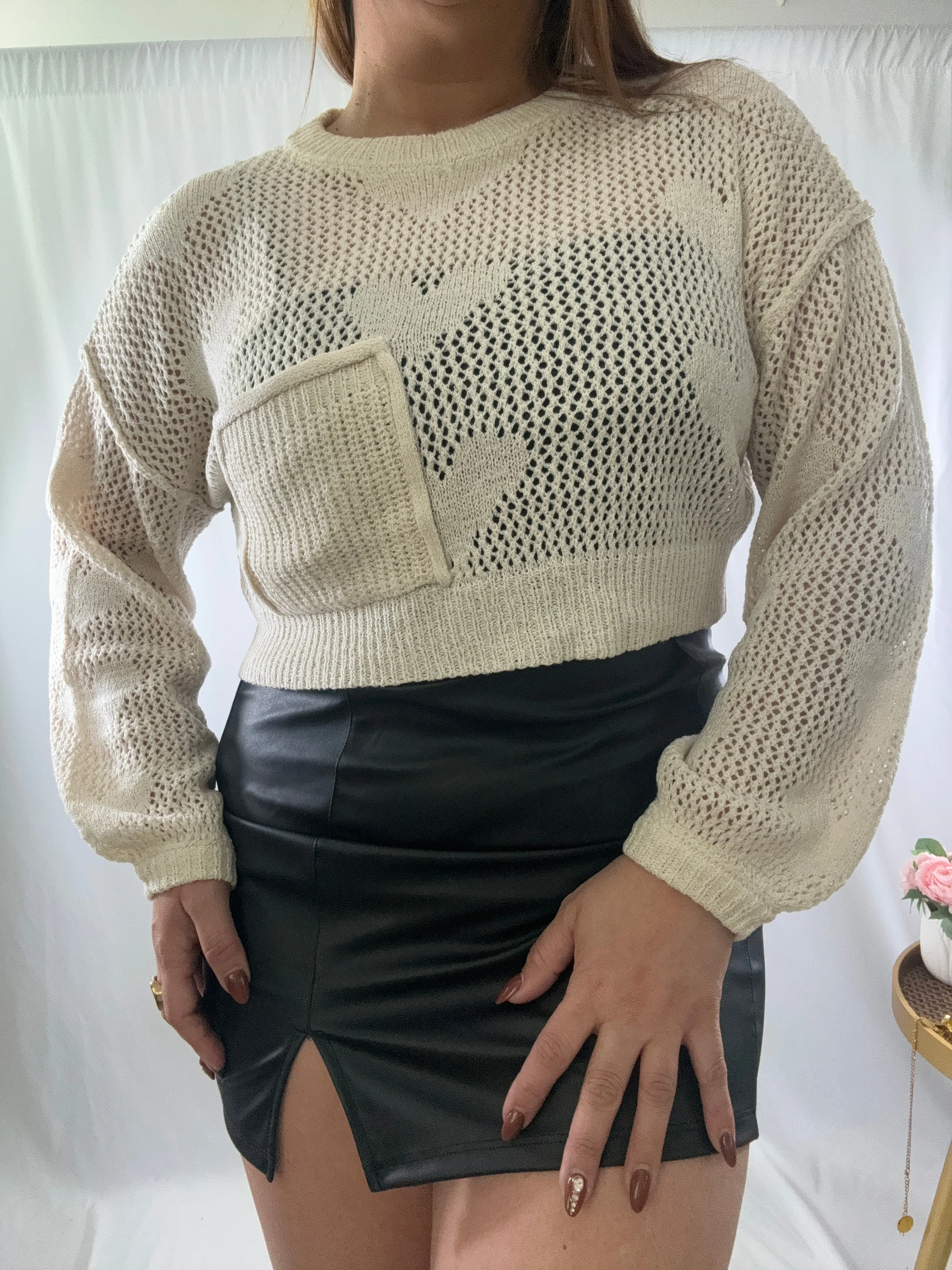 NY Vibes Crop Sweater