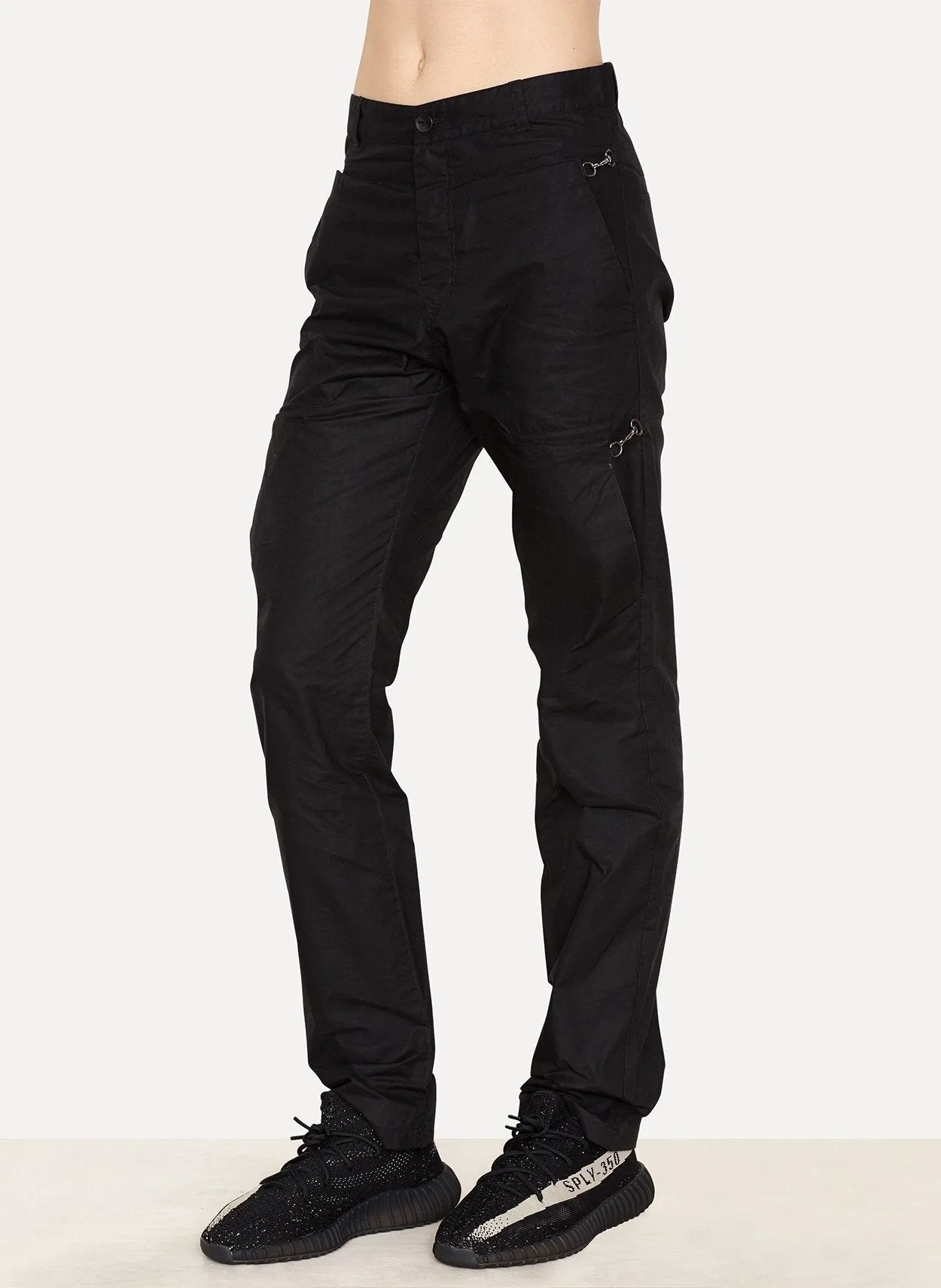 Oiled Cotton Cargo Pants